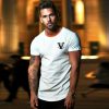 Mens Sport Shirt New Gym T Shirt Men Compression Fitness Top Running Tshirt Sports T-shirt Workout Sportswear Elastic Gym Tees