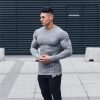 NEW Men Compression Quick dry Long sleeve T-shirt Man Gym Fitness Running t shirt Male Jogging Sports Workout Tight Tees Tops