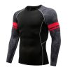 New Men's Sports Fitness Long Sleeve Air-permeable Fast-dry Running Tight Garment Basketball Training Clothing Sportswear T-shir