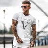 New Outdoor Sport T Shirt Men Cotton Run Jogging Shirt Fitness Gym T shirt Men Sports Tshirt Casual-Sport T-Shirt Fitness Top