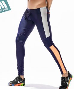 New Skinny Men's Athletic Sport Pants Gym Fitness Tight Long Pant Slim Fitted Running Pants Color Block Tight Sweatpants SE70611