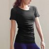New Tshirt Women Fashion Gradient Tight Casual O-Neck Sports Short Sleeve T-Shirt Tops Camiseta Mujer Top Women Harajuku T Shirt