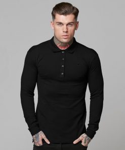 New style long sleeves Polo shirt Male Leisure sports embroidery polo shirt Spring Autumn slim breathable Fashion Brand clothing