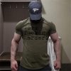 Newest Sports T-shirt Men Cotton Gym Training Tshirt Men Running Shirt Fitness Sportswear Sport T Shirt Men Bodybuilding Shirts