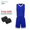 Onedoyee Men Basketball Training Jerseys Sets College Basketball Tracksuits Breathable Sports Jerseys Basketball Uniforms Custom