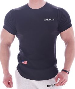 Rashgard Men Gym Sport Shirt Dry Fit Running T Shirt Men Fitness Gym Tshirt Sports T-Shirt Sportswear Tees Elastic Jogging Top