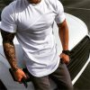 Rashgard Short Sleeve Sport Shirt Men Gym T Shirt Workout T-Shirt Quick Dry Running Tshirt Elastic Sports fitness Top Sportswear