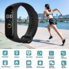 Rovtop M4 Smart Watch Smart Wristband Blood Pressure Heart Rate Monitor Fitness Tracker Bracelet Sports Android Smart Watch