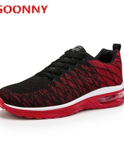 Shoes Men Running Shoes For Men Sport Shoes Black Shock Absorbing Casual Shoes Air Cushion Sneakers Flying Woven Shoes Trainers