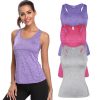 Sleeveless Tank Top Racerback for Women Athletic Seamless Fitness Tops Quick Dry T-Shirt Sport Workout Vest Gym Clothing Jerseys