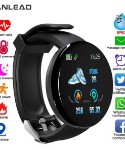 Smart Watch D18 Men Bluetooth Waterproof Sports  Fitness Tracker Smart Bracelet Band Heart Rate Blood Pressure Waterproof Women