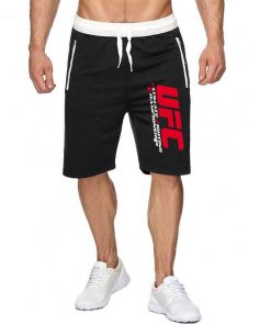 Street Fashion UFC Printed Shorts Men's Cotton Casual Shorts Short Athletic Pants