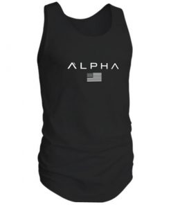 Summer Newest Brand Mens Curved Hem Solid Cotton Stringers Vest Bodybuilding Clothing Fitness Man Tanks Tops Alpha Flag