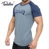 Taddlee Brand Sports Running Men's Tshirt Short Sleeve High Stretch Muscle Gym Gasp T-shirts Fitness Tees Top Shirt Bodybuilding