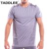 Taddlee Brand Top Tee Shirts Men's Soft Stretch Tshirts O Neck Big Size XXL Sports Running Bodybuilding Short Sleeve Muscle Gasp