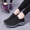 Tennis Shoes for Women Platform Sneakers Spor Ayakkabi Bayan ourdoor Sports Solid color Breathable sock footwear Zapatos Mujer