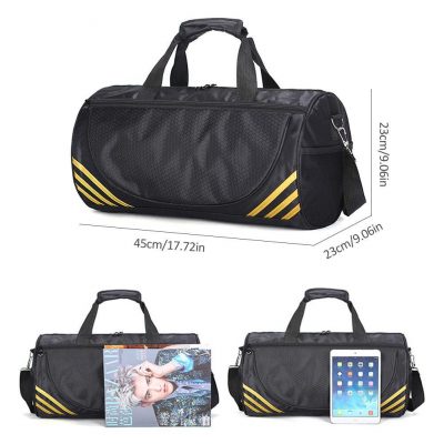 Travel Sports Fitness Bag Large Capacity Male Hand Luggage Travel Nylon Duffle Bags Weekend Multifunctional Gym Bag