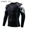 Wolf 3D Printed shirt Compression Tights Men Fitness Running Shirt Breathable Long Sleeve Sports Rashgard Gym Cycling Clothing