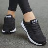 Woman Tennis Shoes Fashion Tenis Feminino Lace-up Black Sport Shoes Sneakers Light Round Cross Straps Flats Outdoor Gym Trainers
