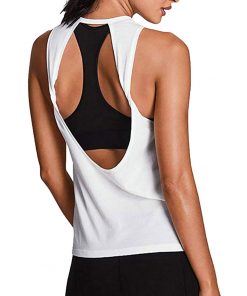 Women Activewear Sexy Open Back Yoga Shirt Workout Sports Gym Tank Tops Vest women yoga tops new 2021