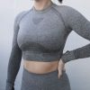 Women Breathable Fitness Tops Quick Drying Long Sleeve Tee Tops Bodycon Athletics T Shirt for Women