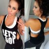 Women Fitness Tank Top Running Vest Ladies Casual Gym Sleeveless Sports Shirt Summer Clothes 2021 New