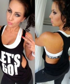 Women Fitness Tank Top Running Vest Ladies Casual Gym Sleeveless Sports Shirt Summer Clothes 2021 New