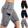Women High Waist Out Pocket Yoga Short Running Athletic Yoga Shorts Pants Gym Leggings Leggings Sport Women Fitness New