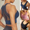 Women Sports Bra Sexy Mesh Breathable Sports Top Push Up Female Gym Fitness Sports Underwear Female Seamless Running Yoga Bra