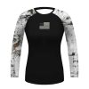 Women UV Sun Protection Long Sleeve Outdoor T-Shirt Athletic Top American Flag Rashguards Girl Compression Workout Gym Tee