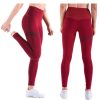 Women Yoga Pants High Fitness Elastic Sport Leggings Tights Sports Slim Running Sportswear Training Trousers Solid Color