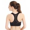 Women female bra Workout Stretch Tank Top Yoga Padded Vest Sports Bra Tops Fitness Yoga Sports Bra backless sports bra Black