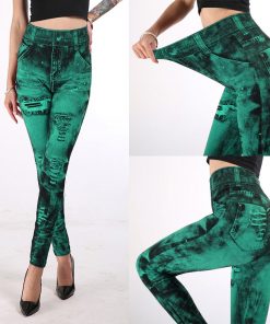Women's Leggings Jeans Bottom Pants Coloured Hip-up Super Bomb Slim Nine-minute Pants Jeggings Leggins mujer лосины W5