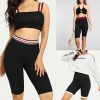 Womens Leggings Yoga Shorts Gym Sports Workout High Waist Shorts Fitness Athletic Cycling Running Slim Shorts