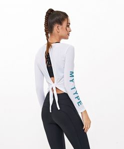 Womens Sport Yoga Shirt Top Long Sleeves Running T-Shirts Breathable Fitness Gym Workout Tops Athletic Vest Female