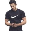 gym t shirt New summer shirt cotton gym fitness men t-shirt brand clothing Sports T-shirt male print short sleeve Running tshirt